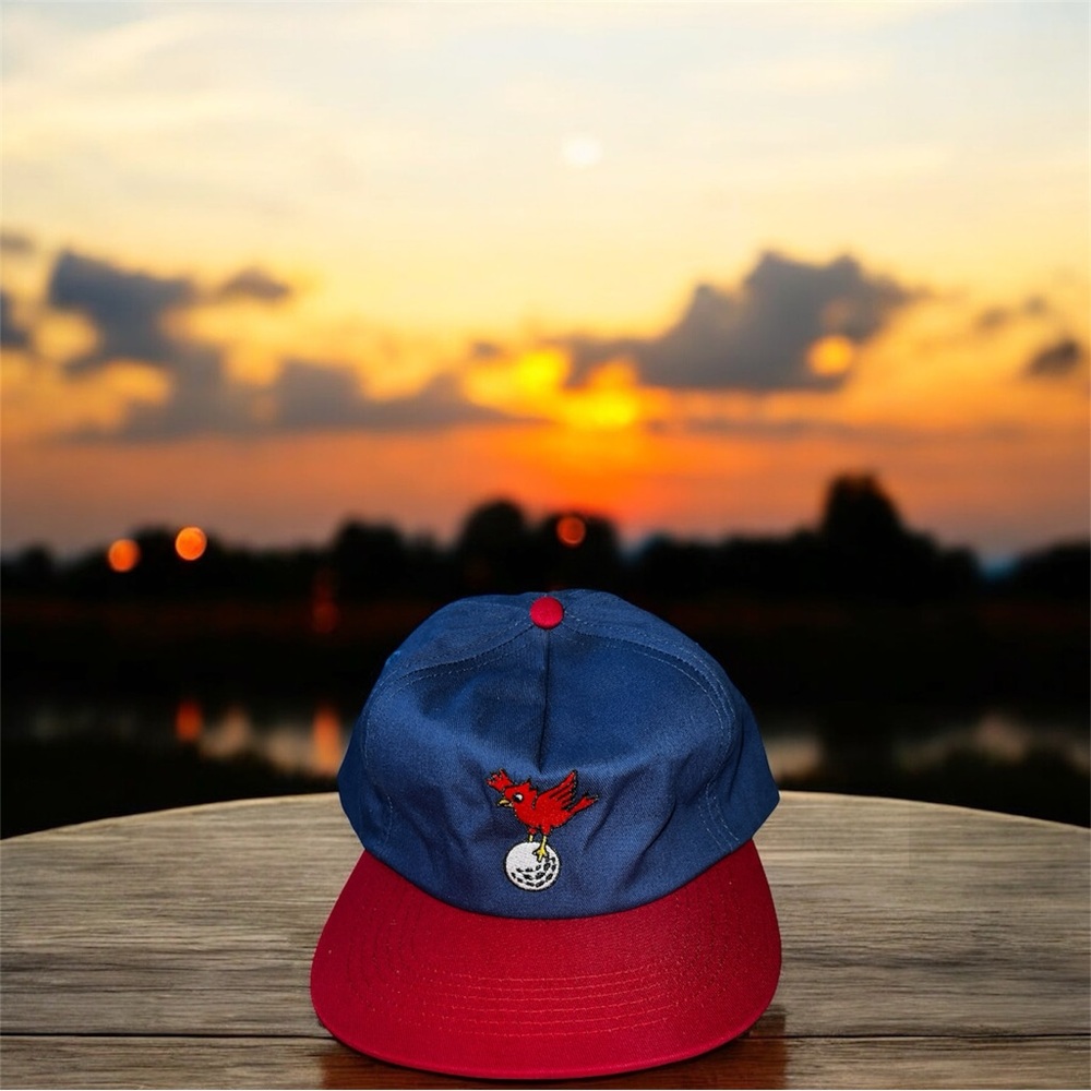 Bogey Boys by Macklemore S4 Bird Hat in Red and Blue NWOT